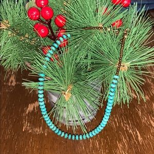 Ink and Alloy Turquoise Choker Necklace